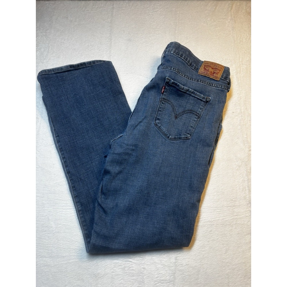 Levi's Classic Bootcut Jeans Womens Plus 18W‎ Blue Comfortable Stretch Denim